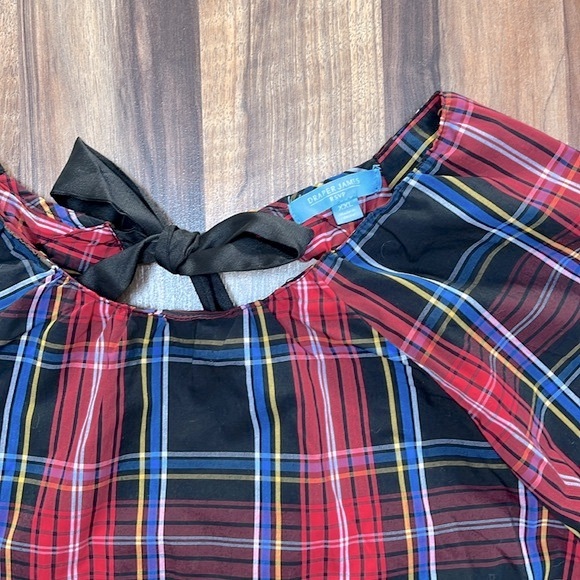 Draper James RSVP plaid tie waist holiday dress with keyhole back size XXL NWT - Picture 4 of 8